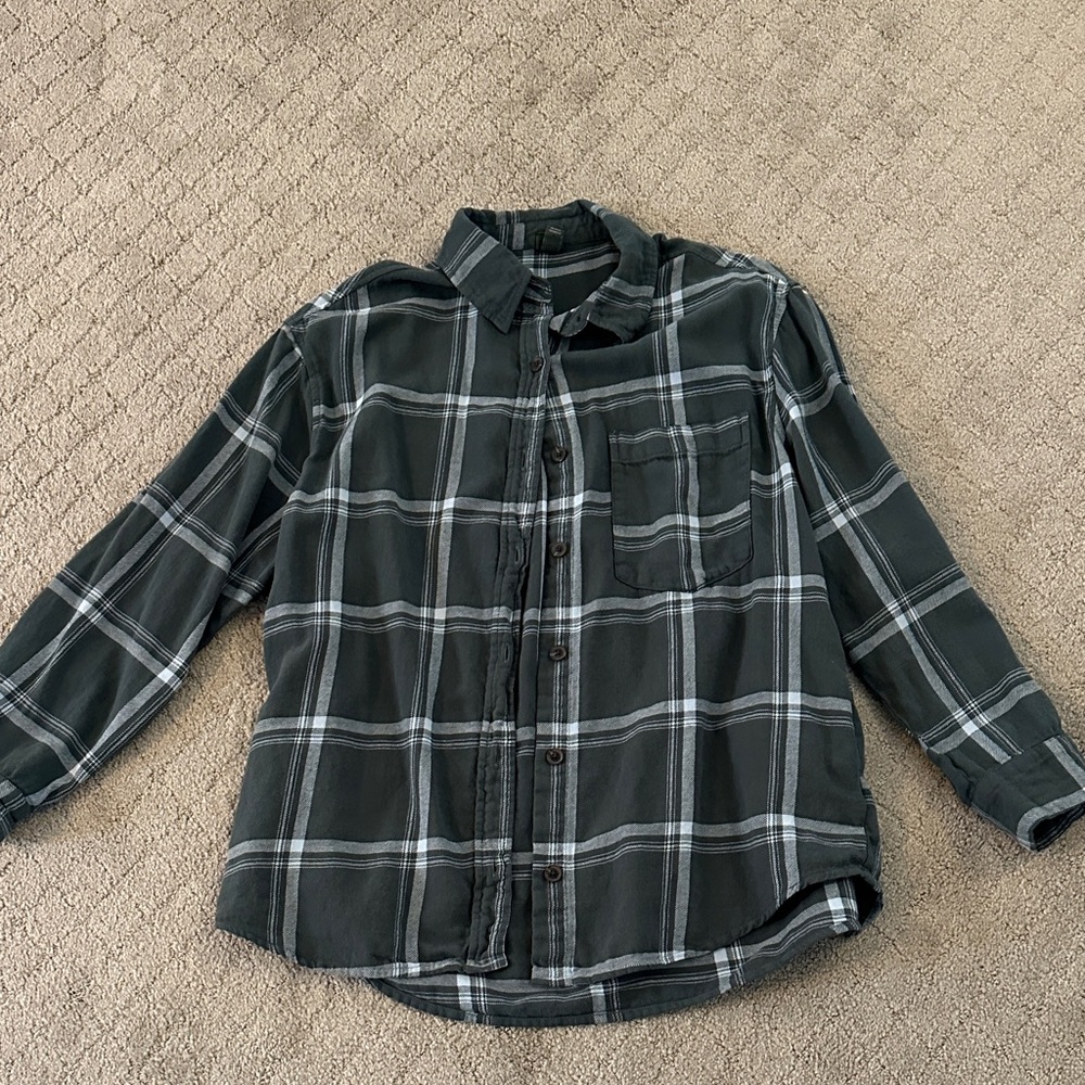 Wild Fable Green Plaid Shirt
